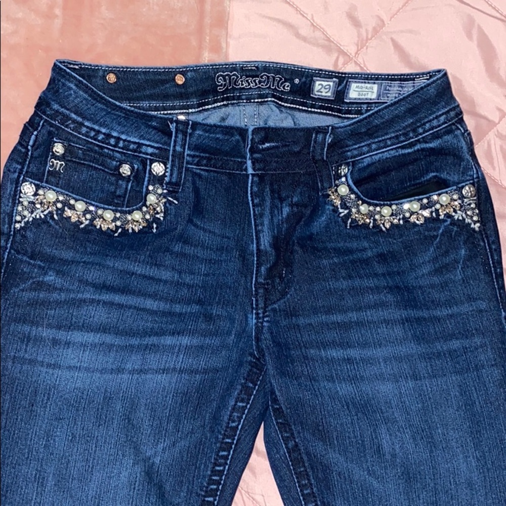 Mid Rise boot cut Miss Me Jeans